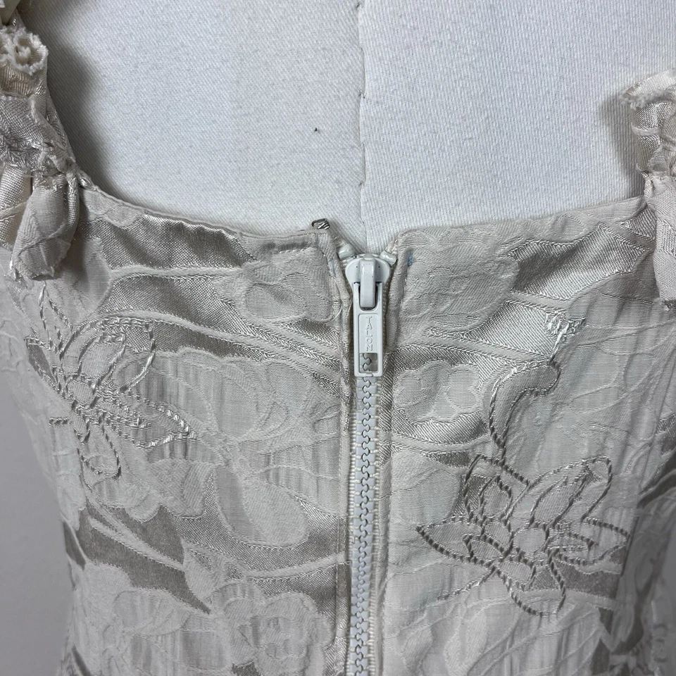 Vestido Maggy London Para Mujer Ocho Vainas Floral Volantes Brocado Formal Cóctel Foto 4 de 4