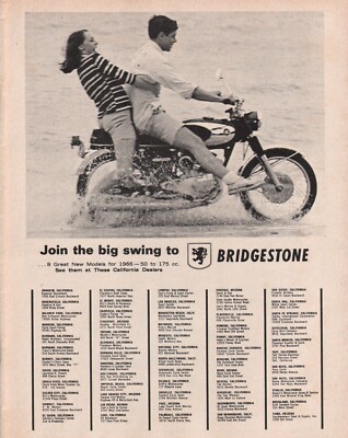 1966 Bridgestone - Vintage Motorcycle Ad | eBay