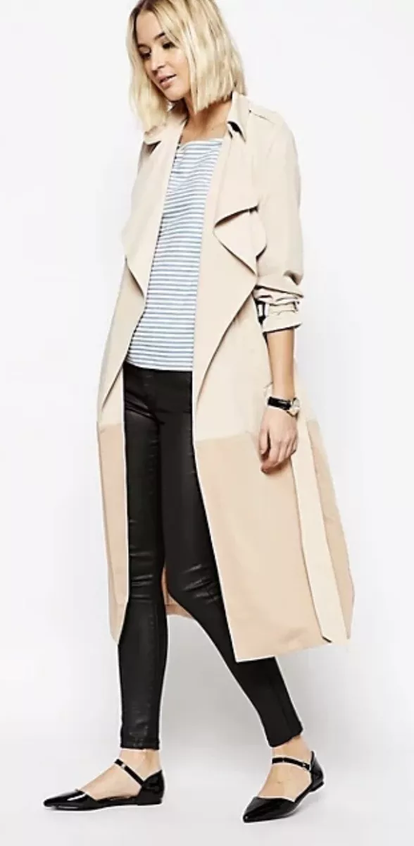 Asos top tan coat