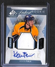 2015-16 Upper Deck SP Game Used Inked Sweater Relic Autograph IRS-KF Kevin Fiala