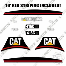Fits Caterpillar 416C IT Decal Kit Backhoe Loader - 7 YEAR OUTDOOR 3M VINYL!