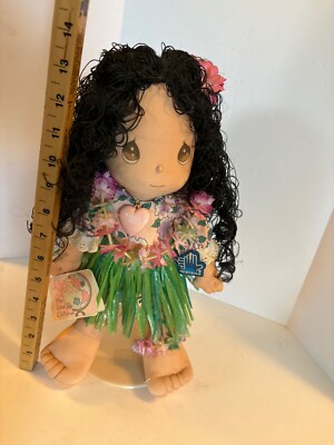 1989 with Tags Precious Moments The World's children Hawaiian Hula Girl stand