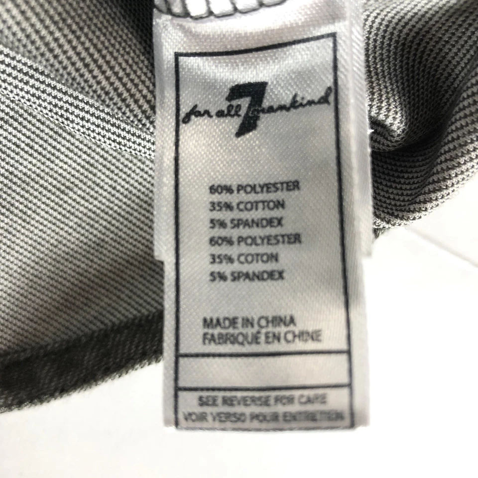 Camisa 7 For All Mankind para niño grande gris con botones manga larga mezcla de algodón Foto 4 de 4