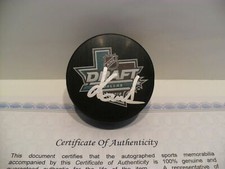 Martin Kaut Autographed Signed 2018 NHL Draft Puck COA Colorado Avalanche NICE!!