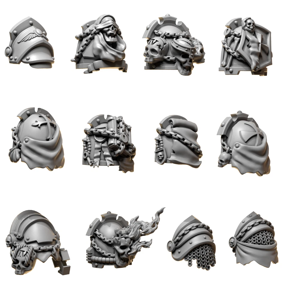 GREYTIDE STUDIOS Eternal Pilgrims - Shoulder Pads Set 2 Upgrade Kit