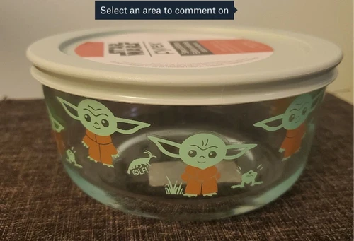 Baby YODA Star Wars The Child Pyrex Storage Snack Bowl Mandalorian 4 Cups