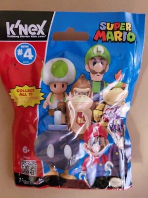 K'NEX Super Mario Series 4 Blind Bag Waluigi Luigi Bowser Jr 3c6