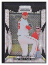 Patrick Corbin 2019 Prizm Blue Wave Prizm 14/60 #293 Washington Nationals MLB