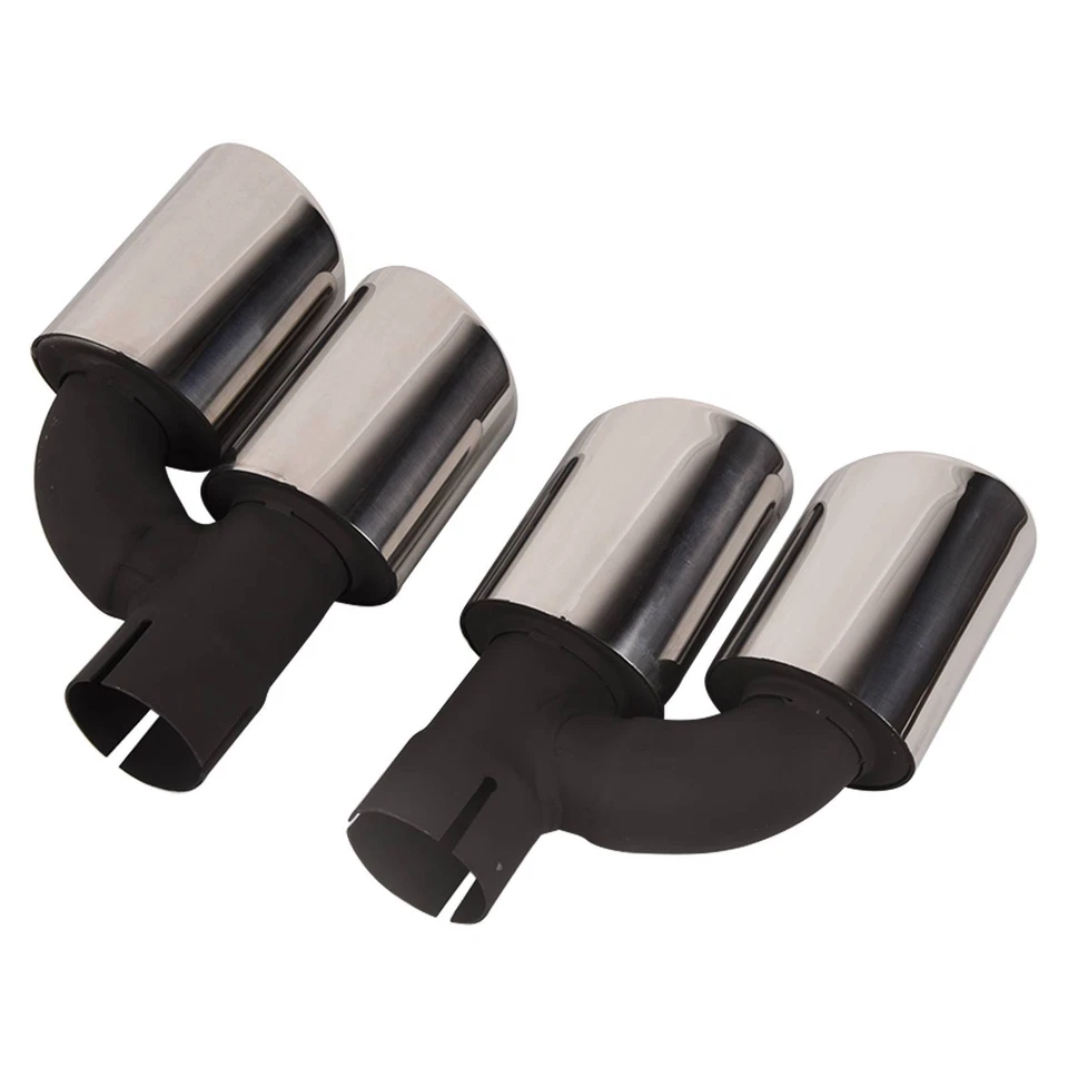 2x Terminali di Scarico per Audi A6 4G A5 8T3 A4 8K B8 Q5 2.0T 2010-2024 - Immagine 4 di 4