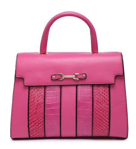 Woman Luxury Croc & Snake Belts Front Deco S-Medium Flap Cover Tote Shoulder Bag - Picture 12 of 15