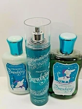 Bath & Body Works Frosted Snowberry Fragrance Mist Shower Gel & Shea Lotion SET