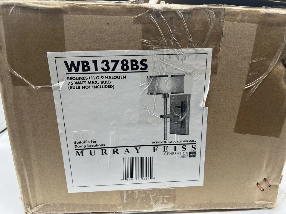 Aplique de pared informal de lujo Sea Gull Lighting WB1378BS (JUEGO DE 2) acero cepillado Foto 2 de 4