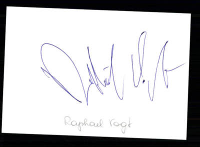 Raphael Vogt Original Signiert # BC 127274