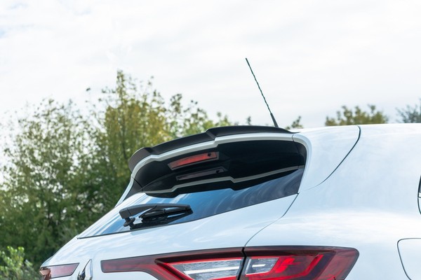 CUP Dachspoiler Schwarz FüR Renault Megane 4 RS Aufsatz Spoiler VerläNgerung ABS-image