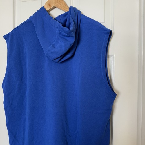 Jordan Men’s XL Dri-FIT Fleece Sleeveless Hoodie Training Top Royal DQ7946-449 - Picture 6 of 8
