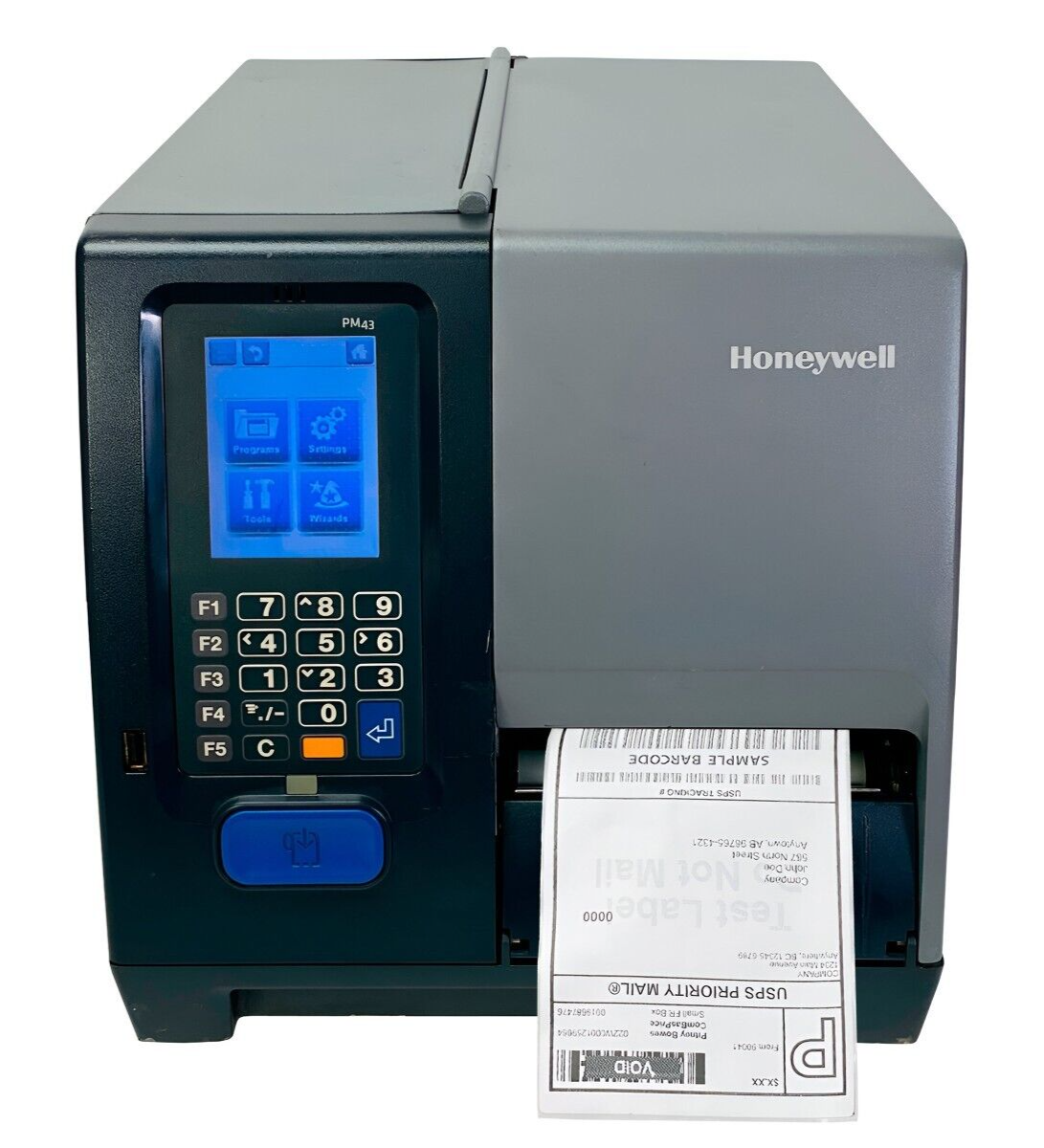HONEYWELL 産業用プリンター PM43 通電確認済 Honeywell PM43 Thermal Transfer Label Printer 300 dpi Rewinder USB