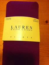 Lauren by Ralph Lauren Tights~Solid Berry~ Control Top~Size A~NWT