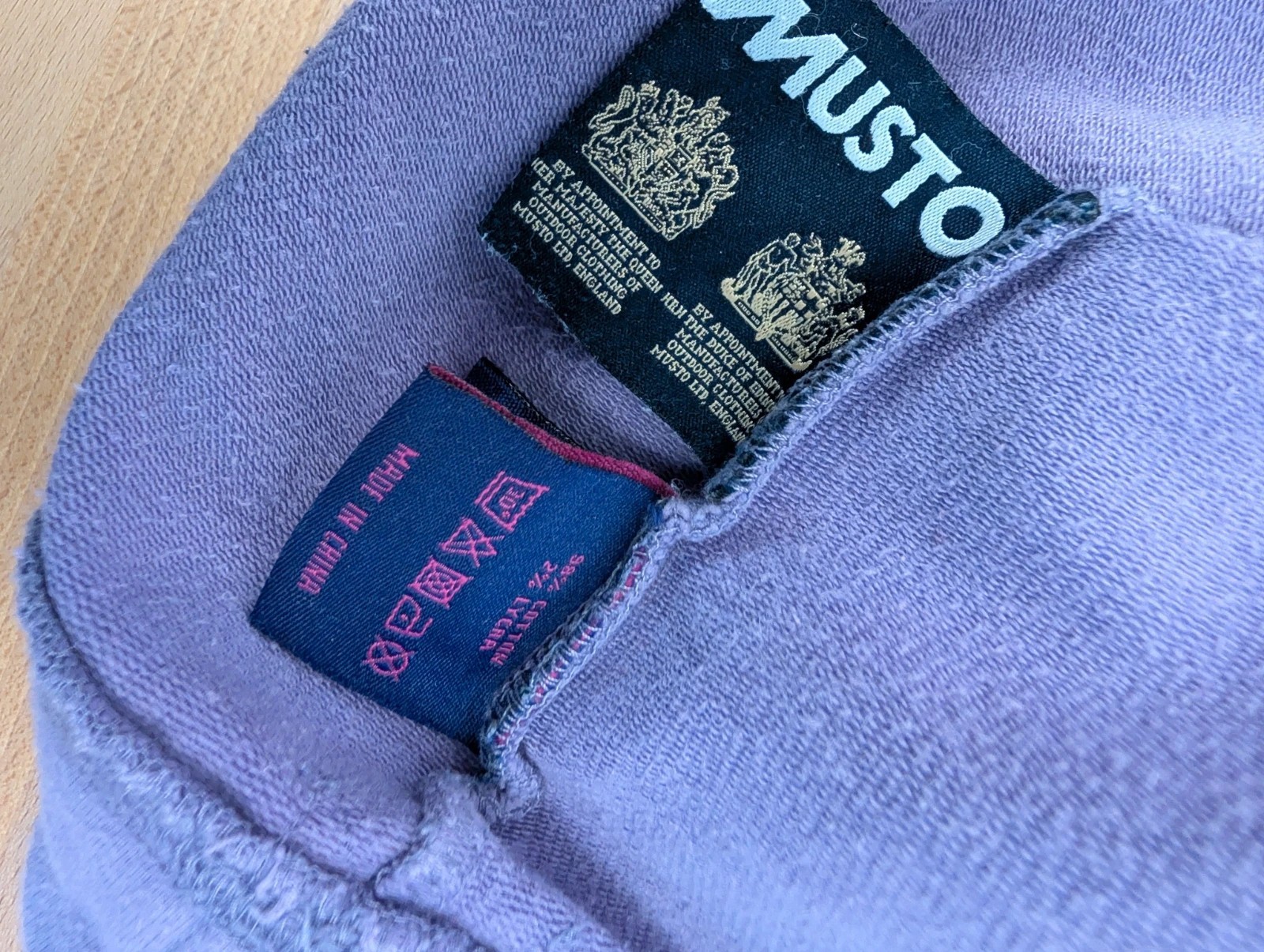 Musto Signature purple button collar sweatshirt. Women's 12. DN3109 image 9