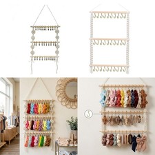Headband Holder Wall Decor Wall Hanging Wooden Barrettes Hair Bow Holder