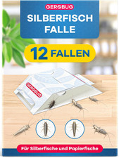 Gerobug Silberfischfalle 12 Stück Mit Giftfreiem Lockmittel Zur Befallskontrolle