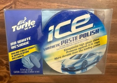Turtle Wax ICE Synthetic Paste Polish Kit w/Cloth & Applicator Pad