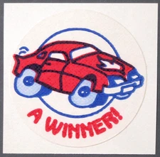 Vintage TREND Scratch and Sniff MATTE Sticker NEW CAR (Gasoline) - No TM