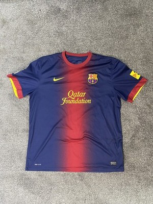 FC Barcelona 2012/13 Heim Fußball Trikot Nike UK Herren Größe Extra Large XL