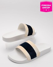 RRP€185 FRESCOBOL CARIOCA Leather Slide Sandals US11 EU44 UK10 Made in Italy