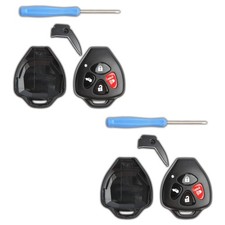2 Key Fob Remote Shell Case 4b Kit Replacement For Toyota Hyq12bby Gq4-29t