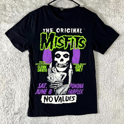 Gildan Softstyle T Shirt Mens S Black Cotton Original Misfits No Values Festival