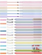 NiArt Bible Study Note-Taking Kit 6 Morandi Pastel 6 Highlighters 14 Gel Pen