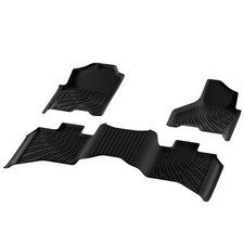 For 2009-2018 Dodge Ram 1500 Crew Cab All Weather Floor Mats Tpe Liner