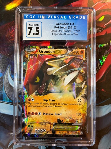 Groudon-EX graded CGC 7.5 for sale on eBay