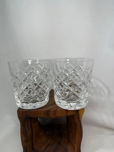 waterford Comeragh glasses Low Ball Tumbler Glasses Old Gothic Mark Set Of 4 VTG