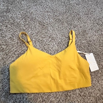 Athleta Alicia Keys Elation Bra D-DD Yellow Plus Size 3X New 988723-01-2-1003