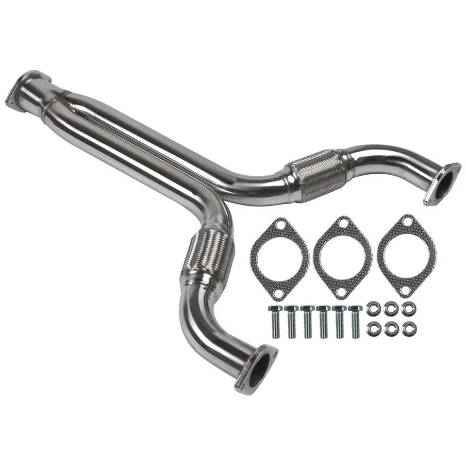 Tubo en Y de acero inoxidable 2,5-3" con juntas para Nissan 350Z Infiniti G35 03-08 Foto 2 de 4