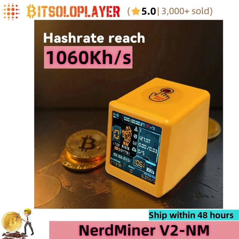1060Kh/s NMMiner NM TV NerdMiner V2 BTC Solo Miner Bitcoin Mining Lotto Machine - Image 2 of 4