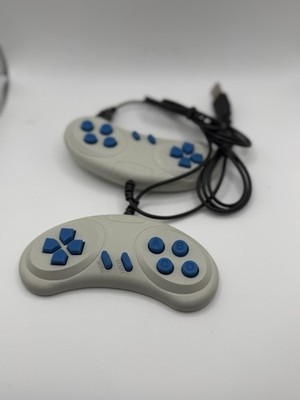 2x Retro SNES Style Wired USB Controller Gamepad E