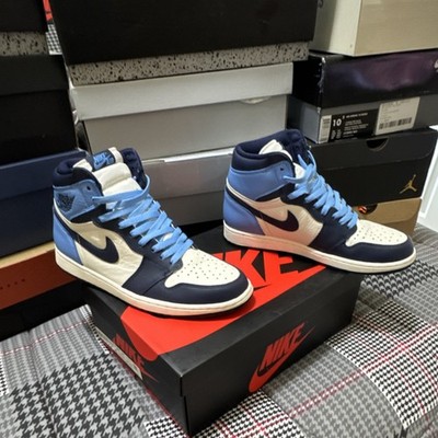 Jordan Air Jordan 1 Retro High OG Obsidian/UNC Blue Leather 555088-140 2019