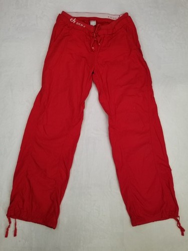 DEHA Meeting Group Women's Red Cargo Active Pants Size Medium Stretch Soft