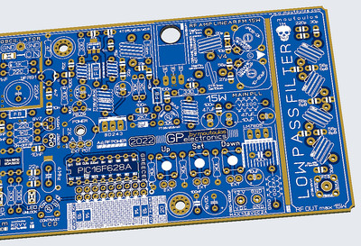 FM PLL RF PCB (RD15HVF1) TUNE 87-108MHz 0-12W BroadBand (moutoulos ) v4-2x10