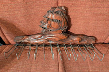 Vintage Syroco Wood Tie Rack Sailing Ship Theme