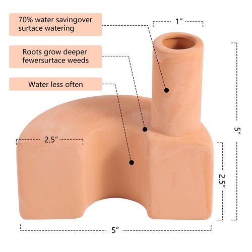 Plant Self-Watering Devices Durable Terracotta for Vacation Water Storage Wat... - Picture 2 of 7