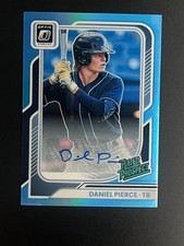 DANIEL PIERCE 2026 Panini Donruss CAROLINA BLUE OPTIC PRIZM AUTO /49 #166