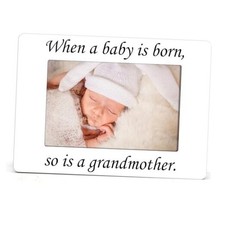 New Grandma Gifts, Baby Memories Picture Frame, When A Baby Is Born, So Is A