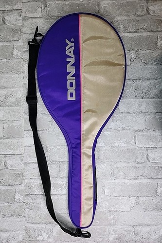 Donnay Pro Tennis Racquet Bag Shoulder Strap Two-Tone Purple Carry Case Only