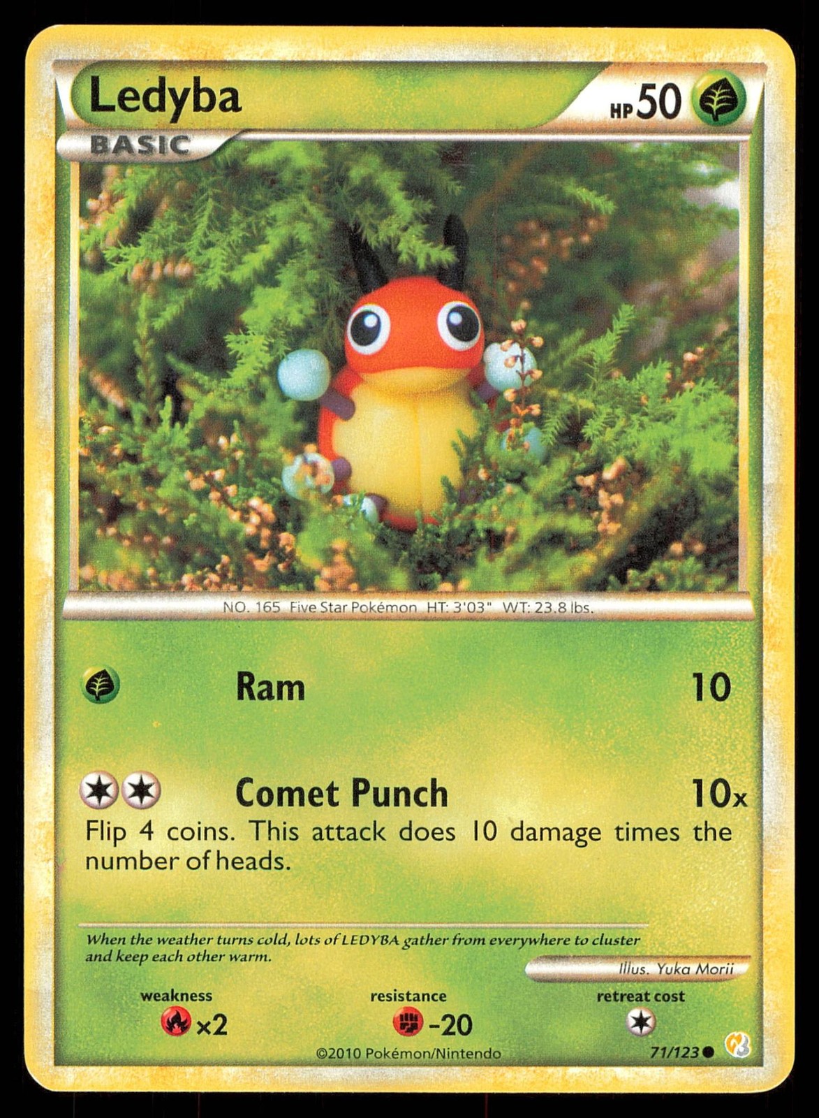Ledyba 71/123 | PL | HeartGold & SoulSilver | Pokemon TCG - 2010