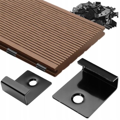 Starter Montageclips WPC Terrassendielen + Edelstahlschrauben A2 - 10 Stk.