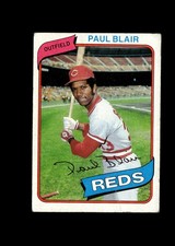 Paul Blair- 1980 Topps Baseball #281 -  Cincinnati Reds + FAST FREE Ship