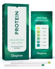 Home Protein Urine Test Strips Kit - 30 Individually Packed Urinalysis Tests